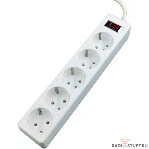 5bites Сетевой фильтр GARDA SP5W-550 5S / 3*0.75MM2 / 5M / WHITE