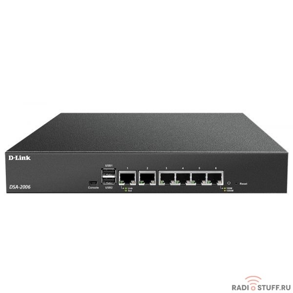 D-Link DSA-2006/A1A Сервисный маршрутизатор, 6x1000Base-T WAN/LAN, 2xUSB