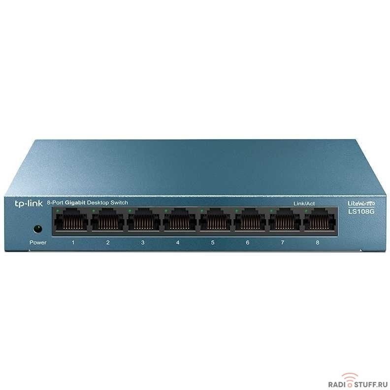 TP-Link LS108G 8-портовый 10/100/1000 Мбит/с настольный коммутатор SMB
