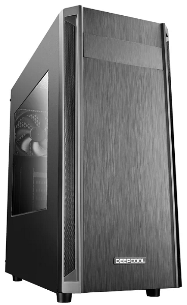Корпус Deepcool D-SHIELD V2 без БП, боковое окно, черный, ATX