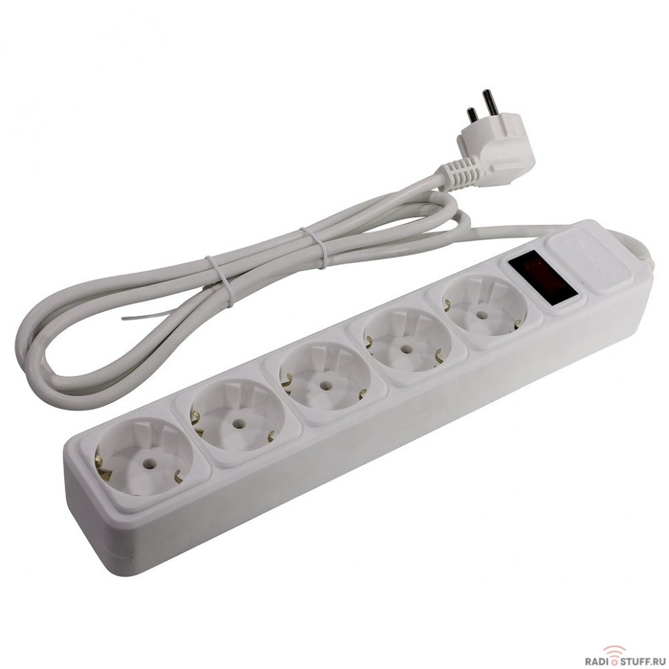 5bites SP5W-150 Сетевой фильтр  5S / 3*0.75MM2 / 5M / WHITE